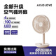 SOLOVE素樂F21桌面風(fēng)扇可搖頭空氣循環(huán)扇便攜式USB充電夏季家用辦公室空調(diào)伴侶戶外臺(tái)式大風(fēng)力小電扇 杏