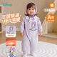 迪士尼（Disney）童裝秋冬新款兒童連體衣三層暖棉保暖家居爬服 糖果紫018 73cm