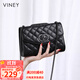viney牛皮包包女包輕奢鏈條包洋氣斜挎單肩包生日禮物高級感送女友老婆
