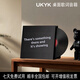 UKYK柏林之聲德國音效桌面歌詞音箱懸浮字幕黑膠唱片藍牙音響節日禮物 黑色
