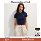 ABERCROMBIE & FITCH【多色圓領(lǐng)T】女裝25夏季美式經(jīng)典小麋鹿圓領(lǐng)短袖T恤KI139-5272 海軍藍 S (165/92A)