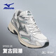 美津濃（MIZUNO）男鞋女鞋 秋季新款透氣輕便軟底休閑老爹鞋SPEED2K緩震跑步運動(dòng)鞋 白/銀/幻銀/SPEED 2K 42 (內長(cháng)270mm)