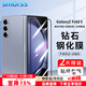 Smorss【2片】適用三星fold5/W24鋼化膜折疊屏GalaxyZFold5手機膜高清全屏覆蓋防摔指紋保護前膜-外屏膜