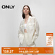 ONLY夏季通勤風(fēng)輕薄寬松長袖純色翻領(lǐng)西服女|124208003 A06 急流白色 S 160/80A