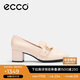 愛(ài)步（ECCO）夏季通勤簡(jiǎn)約風(fēng)方頭粗跟高跟鞋 型塑290953 石灰色36