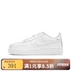NIKE 官方正品 AIR FORCE 1 LE (GS) 兒童空軍一號(hào)低幫純白休閑運(yùn)動(dòng)鞋 DH2920-111 36