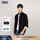 TOMMY JEANS【燈芯絨】秋冬男裝純棉復古休閑通勤繡標長(cháng)袖襯衫外套 黑色BDS M