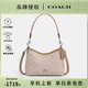 蔻馳（COACH）LAUREL 19女包流浪包新款包包輕奢風(fēng)單肩包腋下包禮物女 沙黃色/灰褐色CBH15SVPWH