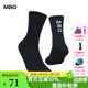 MBO男女公路山地自行車騎行襪AS10長襪子戶外運動穿戴裝備 黑色 L/XL(40-44)