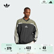 adidas陳冠希同款街頭漫游系列復古V領(lǐng)套頭衫秋季阿迪達斯三葉草 黑色/巖層橄欖綠     S