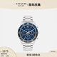 蔻馳（COACH）奧萊男士COLE腕表手表百搭，44MM 不銹鋼原色