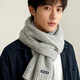 回力（Warrior）圍巾男女冬季加厚保暖純色針織圍脖戶(hù)外騎車(chē)護頸防風(fēng)寒送男友禮物