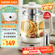蘇泊爾（SUPOR）1.8L大容量養生壺煮茶器煮茶壺316L不銹鋼電水壺保溫花茶壺燒水壺玻璃面板帶濾網(wǎng) SW-18YJ38