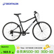 迪卡儂（DECATHLON）旅行自行車(chē)RIVERSIDE100平把鋼架公路山地前后鋼制V剎 磨砂黑 M碼 168-182CM 28英寸