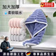 羅威奢品德國品質(zhì)干發(fā)帽女吸水速干洗頭擦頭發(fā)毛巾加厚包頭巾長(cháng)發(fā)浴帽 加厚波浪紋[藍色]1條裝
