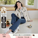 香影小香風(fēng)外套女2025年春秋裝新款米白色小個(gè)子高級感千金風(fēng)早秋 米色J833323 M