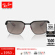 雷朋（RayBan）法拉利聯(lián)名款太陽(yáng)鏡全框眼鏡方形墨鏡0RB3743M禮物禮物 F1035J黑色框灰色鏡面偏光鏡片 尺寸58