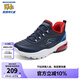 Skechers斯凱奇兒童閃穿鞋Slip-ins氣墊運動(dòng)鞋透氣大童舒適男童鞋403839L 403829L-海軍藍色/多彩色/NVMT 37