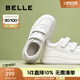百麗（Belle）女神節(jié)禮物簡約休閑小白鞋魔術(shù)貼增高厚底鞋D6Z1DAM5預(yù)售 米色 38 (240mm)