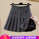 歐貝汐半身裙新款女百褶裙春夏秋冬季高腰半裙學(xué)生英倫學(xué)院風(fēng)A字短裙子 灰色 XL