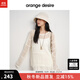 orangedesire【織風(fēng)網(wǎng)】orange desire浪漫鏤空針織衫輕盈套頭罩衫25秋新品 云米白 S