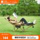 牧高笛（MOBIGARDEN）樂(lè )享躺椅 戶(hù)外露營(yíng)午休陪護折疊床帶頭枕折疊椅三擋可調節 細沙黃
