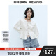 UR2025秋季新款女裝娃娃領(lǐng)鏤空多系帶長(cháng)袖開(kāi)襟襯衫UYL250021 本白 L
