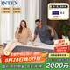 INTEX 67770NP內(nèi)置電泵雙人加大充氣床 家用午休氣墊床睡墊折疊床含2枕