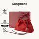 Songmont山下有松蛇年生肖禮盒百納系列設計師新款 手拿包+煩盡牌 椿花紅 現貨