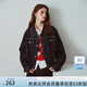 范思藍恩百搭經(jīng)典復古下擺牛筋牛仔外套女2025秋季新款短外套3142 牛仔藍 XL