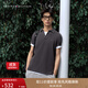 TOMMY HILFIGER25秋冬新款男裝珠地網(wǎng)眼商務(wù)休閑通勤修身短袖翻領(lǐng)T恤POLO衫 【修身款】石墨深灰P7I L （推薦：140-155斤）
