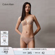 Calvin Klein內(nèi)衣【七夕禮物】女士ck厚墊字母肩帶小胸聚攏性感深V文胸QP1039A 7NS-肉色 75B 34B 75B