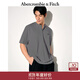 Abercrombie & Fitch經(jīng)典小麋鹿圖案男裝25夏季美式重磅寬松亨利領(lǐng)短袖T恤124-5188 深灰色 L (180/108A)