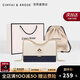 CinvaiKrose包包女包斜挎包女士包輕奢侈包包新款2025品牌單肩包小方包 白配藍-生日禮物送女友
