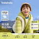 巴拉巴拉（BALABALA）童裝兒童羽絨服兩件套男童女童寶寶冬裝連帽外套 綠白色調(diào)00341 100 充絨量31g