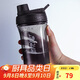 樂扣樂扣（LOCK&LOCK）大容量水杯tritan運動搖搖杯便攜提手水壺男女塑料杯子800ML黑色