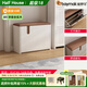 柏夢(mèng)可極窄實(shí)木換鞋凳翻斗入戶(hù)家用門(mén)口坐凳鞋柜一體高級感穿鞋進(jìn)門(mén)鞋架 FUC60-24米白色~整裝發(fā)貨