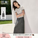 香影時尚休閑套裝裙女夏季2025新款工裝半身裙t恤兩件套整套穿搭 中灰 S 155/80A/85-95斤