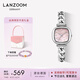 LANZOOM藍(lán)族海藍(lán)小方糖手表女士海洋表時尚方表生日七夕情人節(jié)禮物送女友 【可代寫賀卡】玫瑰小方糖