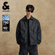 杰克·瓊斯（JACK&JONES）【七夕情人節(jié)禮物】男裝秋冬輕薄羽絨服男士翻領短款PU鴨絨服夾克 E41黑色 M （175）