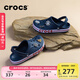 卡駱馳crocs洞洞鞋貝雅卡駱班輕便耐磨一腳蹬休閑鞋|205089 深藍/辣椒紅-4CC 43 (270mm)