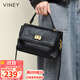 viney牛皮包包女包品牌斜挎單肩包輕奢手提包生日禮物高級感送女友老婆