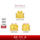 周大福 SOINLOVE寶藏女孩愛(ài)心蝴蝶結蛋糕黃金轉運珠 VR1602