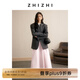 致知ZHIZHI 南呂 灰色西裝外套女24秋季新款敲細(xì)支羊毛知識(shí)分子風(fēng) 深灰色 S