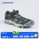 迪卡儂（DECATHLON）兒童沙灘鞋洞洞鞋徒步森林綠32/33-4855973