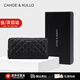 CAHOE KULLO牛皮錢(qián)包女長(zhǎng)款2025新款手拿包女士卡包多卡位零錢(qián)包小錢(qián)夾女 黑色-ck女包七夕情人節(jié)生日禮物送女友送老婆 夏季實(shí)用走心高級(jí)感送閨蜜