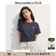 ABERCROMBIE & FITCH【百搭純色】女裝25夏季經(jīng)典小麋鹿修身圓領(lǐng)短袖T恤KI139-5759 海軍藍(lán) S (165/92A)
