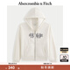 ABERCROMBIE & FITCH【經(jīng)典LOGO】女裝25秋冬新款美式寬松衛衣連帽外套KI185-5011 奶油色 S (165/92A) 尺碼偏大，建議小一碼