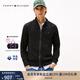 TOMMY HILFIGER【純色立領(lǐng)】秋冬男裝商務(wù)通勤休閑青年針織夾克開衫外套 【經(jīng)典商務(wù)】黑色BDS M  （推薦：135-150斤）