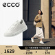 愛步（ECCO）女休閑 時(shí)尚百搭厚底板鞋 街頭720女鞋系列209763 白色 37 